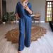 Women's Silky V-Neck Lounge Set Two Piece Outfit for Work Travel Black Burgundy Silver Lavender Blush Khaki_ecoleips.com