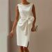 European And American Style 2025winter New Women's Fashion Temperament Bow Dress High Waist Slim Solid Color Dress_ecoleips.com