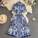 Women's Clothing Short Sleeve Beach Vacation Dress Printed Spring Summer New Fashion 2026_ecoleips.com