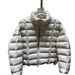 girl 2025 Winter New Stylish Ribbed Down Jacket For Women, Short Stand Collar, Korean Fashion Puff Soft Coat_ecoleips.com