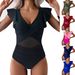 Women's Clothing Swimsuit Bikini Women Quick Dry Sports One piece Swimsuit _ecoleips.com