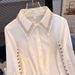 Women's Clothing Embroidered Long Sleeved White Shirt For Women New Spring And Autumn Design Niche Fashion Retro Temperament Versatile Shirt Tops_ecoleips.com