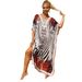 Bohemian Beach Cover-Up Dress – Lightweight & Breathable 99% Cotton Tunic For Women, Oversized Flowy Summer Dress, Perfect For Pool_ecoleips.com