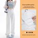 2025 Spring/Summer New White Loose Wide-Leg Straight High-Waisted Floor-Length Women's Jeans, Cotton, Wholesale From_ecoleips.com