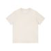 Japanese 230g Pure Cotton Short-sleeved T-shirt Women's Front Shoulder Crew Neck Top Solid Color Half-sleeved Bottoming Shirt_ecoleips.com