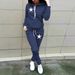 Women's Clothing Women's Fleece Lined Hooded Sweatshirt Set With Star Print Autumn Winter Top For Formal & Casual For Women_ecoleips.com