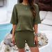 Diyun European And American Vacation Casual Style Round Neck Loose Top Set Women's Clothing 2025 Spring_ecoleips.com