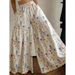 Womens Summer Casual Floral Print Flare Pants Loose Wide Leg Flowy Trousers Lightweight Mid Waist Boho Summer Pants_ecoleips.com