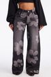 Women's High-Waisted Retro Print Straight Leg Jeans Loose Fit Casual Cotton Denim For Summer Spring/Autumn_ecoleips.com