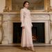 Victorian-Inspired High Neck Dress – Floral Embroidery Bubble Sleeve Maxi Dress With Waist Cinch_ecoleips.com