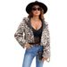 Fashion Hooded Faux Fur Leopard Print Coat – Plush Short Jacket For Women, Winter & Autumn Style_ecoleips.com