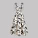 Elegant Floral Print Wrap Dress With Adjustable Waist - Vintage-Inspired Style For Women - S/M/L/Xl/Xxl_ecoleips.com