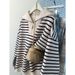 Real Shot Silver Fox Velvet American Style Half-Zip Turn-Down Collar Pullover Striped Sweatshirt For Women_ecoleips.com