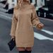 Women’s Oversized Off-Shoulder Sweater – Longline High-Neck Knit Top With Ribbed Cuffs (S-XL, Acrylic-Blend, Slouchy Elegance, Autumn-Winter Staple)_ecoleips.com