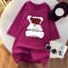 Women's Clothing High End Bear Niche Design Heavy Duty Short Sleeved T Shirt For Women 2024 Summer New Style Hot Diamond Top Trend_ecoleips.com