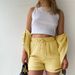 Women's Clothing Two Piece Set Wrinkled Lapel Long Sleeve Shirt High Waist Drawstring Shorts Plus Size Fashion Casual Suit_ecoleips.com