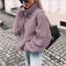 Women's Oversized Batwing Sleeve High Neck Knit Sweater - Soft Cotton Blend Yarn, Casual Loose Fit Pullover, Streetwear Chic (Multiple Colors )_ecoleips.com