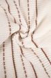 "Oversized Drop Shoulder Sweater – Women's V-Neck Contrast Trim Knit Pullover (Apricot, S-XL, Relaxed Fit, European Minimalist Style)"_ecoleips.com