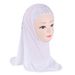 Women's Clothing Muslim Accessories Delicate Floral Embroidered Headscarf For Girls - Soft Cotton Hijab For 3-7 Year Olds, Comfortable Muslim Scarf_ecoleips.com
