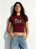 Women's Artistic Print T-Shirt, Crew Neck Short Sleeve Tee, Casual Summer Daily Wear_ecoleips.com