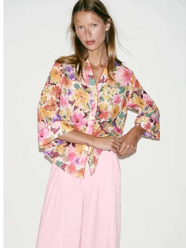 Women New Fashion Floral Print Loose Blouses Vintage Long Sleeve Button-up Female Shirts Blusas Chic Tops_ecoleips.com