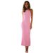 2025 Spring/Summer European And American Cross-Border Women's Clothing: Backless, Water Ripple Pattern, Sleeveless,_ecoleips.com