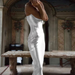 Summer Solid Color Cross Section Street Trendsetter Suspender Silk Fishtail One Step Dress For Women_ecoleips.com