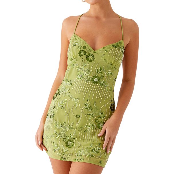 Summer Bright Embroidery Slim Fit Jumpsuit for Women Sexy Hot Girl Suspender Detail European American Style Clothing_ecoleips.com