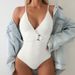 Women's Clothing Conservative Halter One Piece Swimsuit Solid Color Summer Bikini For Beach Hot Spring Swimwear_ecoleips.com
