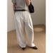 Suitable For All Seasons CLEAN SPACE Lazy Style Linen Casual For Women 2025 New Breathable Skin-friendly Long Pants 53915_ecoleips.com