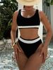 Women's European American Style Two Piece Bikini Swimwear Hot Selling Swimsuit Yoga Wear D830WY_ecoleips.com