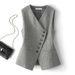 Women's Sleeveless Vest Elegant Style Top Short Outerwear For Spring Autumn_ecoleips.com