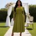 Women's Fish Scale Pleated Dress Elegant Beaded Long Fashionable Clothing_ecoleips.com