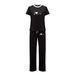 Women's Clothing Summer Fashion Printed Casual Two Piece Set European And American Style Short Sleeve Versatile Women's Clothing_ecoleips.com