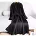 Women's Oversized Trench Coat With Belt, Alpaca Wool Blend Long Coat For Work & Casual, Korean-Japanese Style Loose Fit Duster (Black)_ecoleips.com