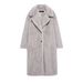Women's Oversized Blazer Coat With Faux Fur Collar Longline Trench Coat Streetwear Fashion Outerwear_ecoleips.com