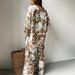 Women's Clothing new long sleeve shirt tube top high waist trousers suit Foreign Trade printing fashion _ecoleips.com