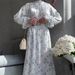 European And American Cross-Border 2025 Spring Elegant Fashionable Long-Sleeve Floral Dress For Women_ecoleips.com
