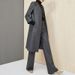 Women's Clothing New Women's Autumn and Winter Mid Length Two Piece Trousers Woolen Coat Wide Leg Pants Casual Fashion Suit Female Trend_ecoleips.com
