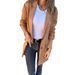 2024 Cross-Border Independent Station New Fashion Suede Lapel Long Coat S0548_ecoleips.com
