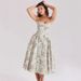 Women's Clothing Sexy Backless Printed Dress Waist Cinching Slimming Suspender French Design_ecoleips.com
