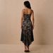 Black Lace Crochet Camisole Top And Irregular Fishtail Skirt Two Piece Set European And American Style for Women_ecoleips.com