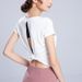 Yujia Spring Hoodies, Short Sleeves, Quick Drying Sports T-shirts, Women's Fitness Yoga Clothes, Tops_ecoleips.com
