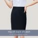 Women's Slim Fit Black Blazer Pencil Skirt - Professional High Waist Office Work Skirt With Zipper, Stretchy & Wrinkle-Free_ecoleips.com