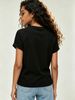 Women Y2K Chrome Glow Up Letter T-Shirt Pastel Flame Silver Flower Star Graphic Crew Neck Short Sleeve White Casual Tee_ecoleips.com