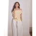 Ress. M Thirteen Elements Simple Irregular Multi Wear Style Stylish Small Shirt Tank Elegant Tie Up Top_ecoleips.com