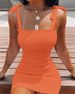 Trendy Solid Strap Short White Dresses Off Shoulder Sexy Skirt Pullover Sheath Mini Summer Beach Female Vest Dress_ecoleips.com