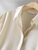 Women's Clothing Satin Shirt Casual Pants Two Piece Suit Temperament Small Shirt Straight Pants Suit_ecoleips.com