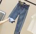 Vintage High-Waisted Jeans For Women – Slimming Straight-Leg Trousers With Rolled Hem, Comfortable & Flattering Fit_ecoleips.com