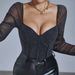 Women's Clothing Low Cut Backless Waist Sexy Slim Long Sleeved Jumpsuit_ecoleips.com